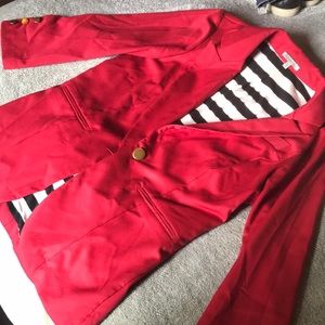 Red blazer
